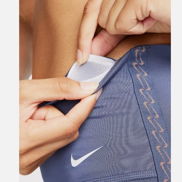 Nike One Women's Therma-FIT Diffused Blue HW 7/8 Leggings XXL Gym Winter Outdoor - Picture 13 of 14